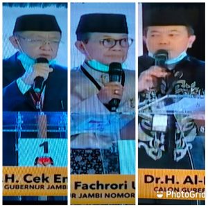 Debat perdana, Tiga Kandidat Calon Gubernur Sampaikan Visi Misi