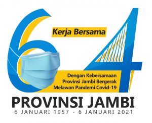 64 Tahun Provinsi Jambi, Pemprov Jambi Luncurkan Logo HUT Jambi Bermasker dan Berjarak, ini Maknanya