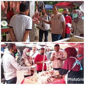 Selain Angso duo,Tim Satgas Pangan Juga Pantau Harga di Pasar talang Banjar dan Simpang Pulai