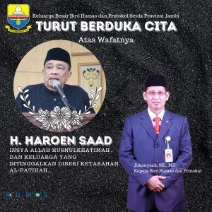 Mantan Karo Humas Setda Provinsi Jambi Wafat, Johansyah : Beliau Mentor Saya