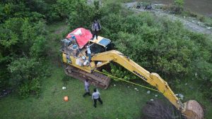 Polres Merangin Amankan Lima Excavator Diduga Untuk PETI di Tabir Barat Merangin