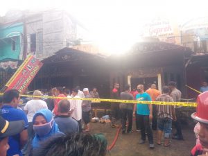 Ini Penyebab Dua Ruko di Depan Kantor Bupati Merangin Terbakar