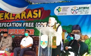 Bupati Masnah Deklarasikan Ion Defecation Free di Sungai Bahar