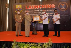 Pj.Gubernur Launching Tim Tanggap Insiden Siber Provinsi Jambi