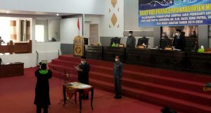 Zaidan Ismail Lantik PAW Anggota DPRD Merangin Dari Partai Gerindra