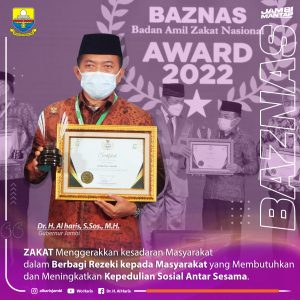 Al Haris Terima Penghargaan Baznas Award 2022