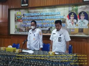 Pertemuan Penyediaan Infrastruktur Pendukung Kemandirian Pangan dan infrastruktur Lantai Jemur