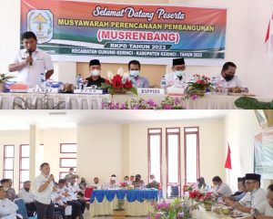 Musrembang Gunung Kerinci, Ketua APDESI : Saya Kesal Bantuan Dinsos Banyak Tumpah Tindih, Pendamping Enggan Untuk Berkoordinasi Dengan Kades