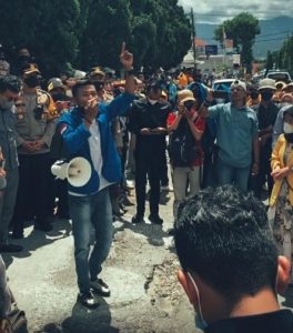 PMII Komistariat STIE SAK, Cipayung plus dan BEM se-Kabupaten Kerinci Gelar Aksi Demo