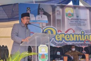 Anggota DPRD Muaro Jambi Robinson Sirait Hadiri Peresmian Gedung Desa Terpadu