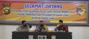 Ketua DPRD Muaro Jambi Hadiri Kegiatan Monev Studi Kelayakan Polsek Taman Rajo