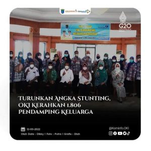 Turunkan Angka Stunting, OKI Kerahkan 1.806 Pendamping Keluarga