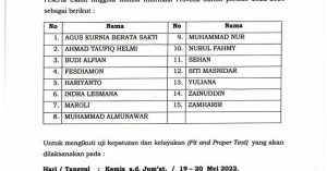 DPRD Umumkan Jadwal dan Tempat Pelaksanaan Fit And Proper Test Calon Anggota KIP Provinsi Jambi Periode 2022-2026