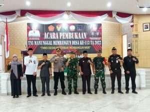 Bupati Tanjung Jabung Barat Buka Upacara TMMD Ke 113