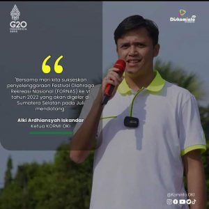 Gaungkan Semangat FORNAS VI, KORMI OKI Gelar Senam Sehat Berhadiah