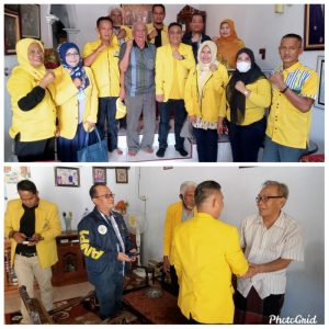 Di Kunjungi Budi Setiawan, Sesepuh Golkar Kota Jambi Abdullah Lapaso : ini adalah Penghargaan Bagi Saya