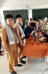 Kadis kesehatan Afif Udin menghadiri sunatan massal Dalam rangka ulang tahun ke IV Majlis Solawat Subbanul Mubin