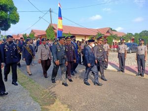 Komandan korem 042/Gapu hadiri upacara hari bhayangkara ke 76 tahun 2022