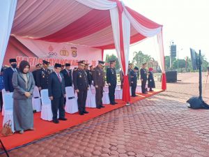 Kapolda Jambi bersama seluruh jajaran gelar upacara dengan memperingati hari bhayangkara ke 76