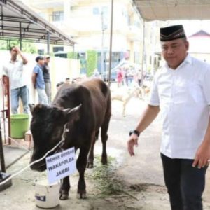 Polda Jambi Potong 20 Ekor Hewan Qurban