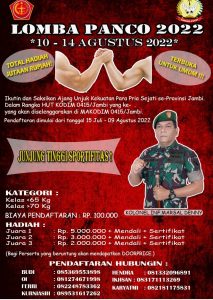 Kodim 0415/Jambi Akan Gelar Lomba Panco, Buruan Daftar