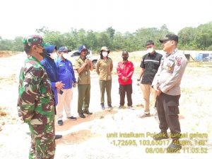 Tim Terpadu Pengecekan Titik Panas (Hotspot) Bersama Kapolsek Sungai Gelam IPDA Yohanes Chandra SE