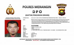 Resmi Dipecat Dari PNS. Tak Hanya Buronan Kepolisian, Kini Zulfahmi Juga Dicari Pemkab Merangin