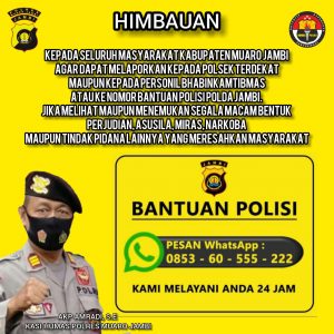 Kapolres Muaro Jambi siap laksanakan instruksi Kapolri terkait pemberantasan Judi