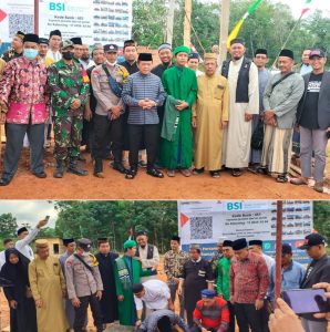 Sekda Muaro Jambi hadiri peletakan batu pertama pembangunan Pondok Pesantren Jamalul Qur’an di RT 12 Desa Kebon IX