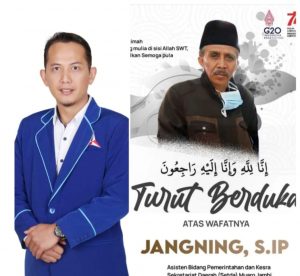 Ketua DPC PD Demokrat Muaro Jambi Turut Berduka Cita Atas Wafatnya Asisten Bidang Pemerintahan dan Kesra (Setda) Muaro Jambi.