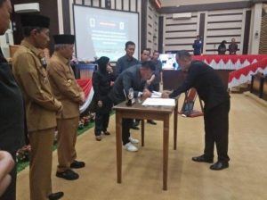 Legislatif dan eksekutif gelar agenda rapat paripurna ke XVII,sepakati anggaran 2022.