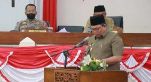 Wabup Hadiri Rapat Paripurna Penyampaian Tanggapan Bupati terhadap Pandangan Umum Fraksi DPRD.