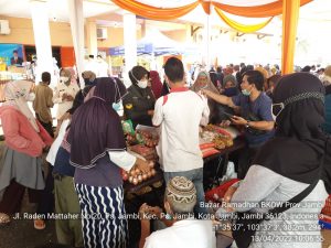 Pasar Mitra Tani Gelar Pangan Murah Di Bazar Ramadhan BKOW Provinsi Jambi