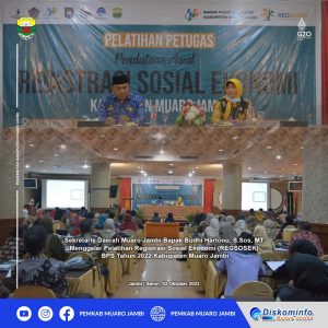 Sekda Muaro Jambi Buka Pelatihan Registrasi Sosial Ekonomi