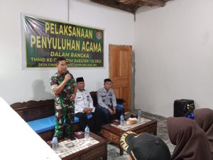 Satgas TMMD Ke- 115 Kodim 0402/OKI Gelar Penyuluhan Agama