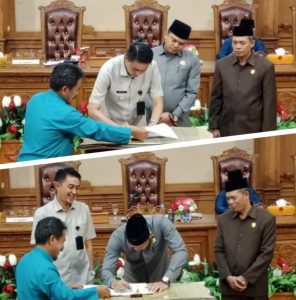 Ketua DPRD dan Pj Bupati Muaro Jambi Tandatangani Nota Kesepakatan Rancangan KUA-PPAS Tahun Anggaran 2023