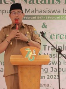 Dies Natalis Himpunan Mahasiswa Islam (HMI) ke-76, Langsung di Hadiri Wabup Tanjab Barat, H.Hairan