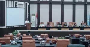 Bupati OKI Laporkan Hasil Kerja dan Laporan Penggunaan Anggaran paripurna LKPJ