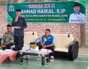 Dewan Muarojambi Gelar Reses di Desa Sumber Jaya