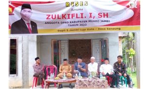 Anggota DPRD Muarojambi Zulkifli Reses ke Desa Senaung