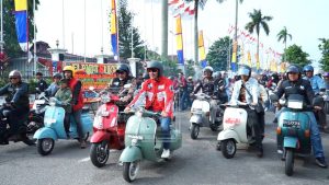 Pj Bupati Muarojambi Ikuti Acara Sunmori Bersama Ratusan Pencinta Vespa