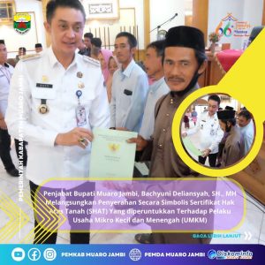 Pj Bupati Muarojambi Berikan 300 SHT Pembudidaya Ikan