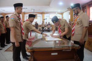 Pj Bupati Muarojambi Ucapkan Selamat Atas Pelatikan LPK Pramuka Muarojambi