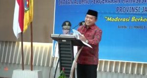 Gubernur Al Haris Membuka Muswil IKA PMII Jambi: Para Kader PMII Harus di Distribusikan ke Berbagai Profesi