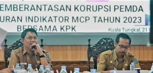 Didampingi Inspektur Wabup Hadiri Rakor Bersama KPK