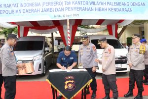 Keren, Polda Jambi Dapat 2Unit Mobil Hibah Dari BRI