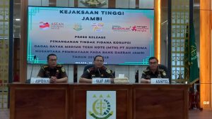 Kejaksaan Tinggi Jambi Tetapkan Direktur Utama Bank 9 Jambi Elhalcon Tersangka