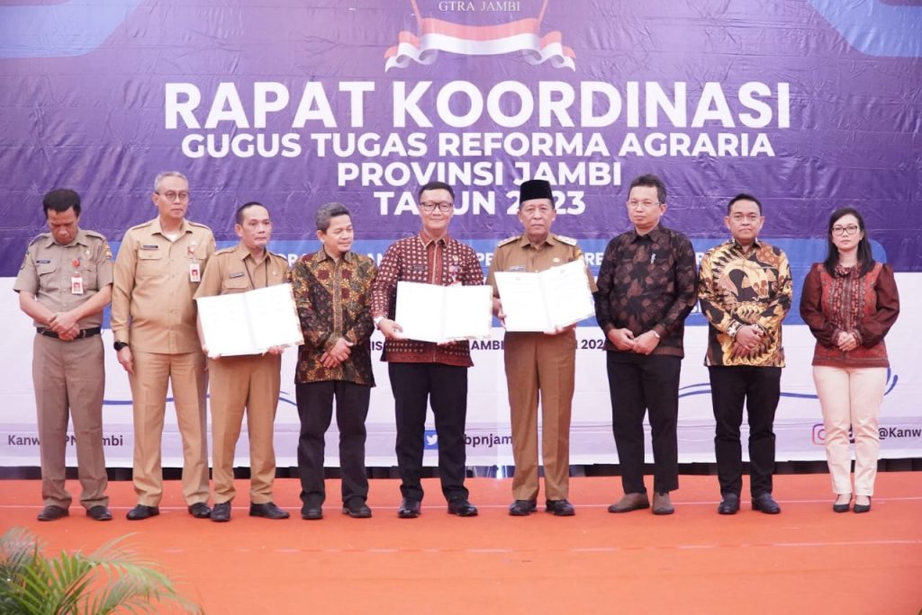 Wagub Sani Buka Rakor Gugus Tugas Reforma Agraria Provinsi Jambi Tahun 2023