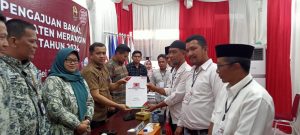 Partai Kebangkitan Nusantara Resmi Daftarkan Bacaleg ke KPU Merangin. Diantara Bacaleg yang Didaftarkan Ada 10 Mantan Dewan