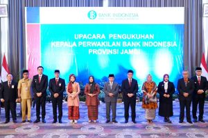 PJ Bupati Muaro Jambi Hadiri Pengukuhan Kepala Perwakilan Bank Indonesia Provinsi Jambi